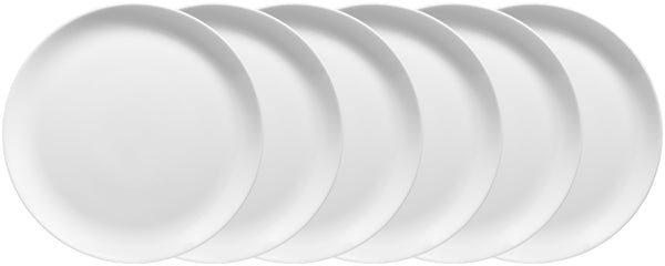 talerz płaski Ashley; 25 cm (Ø); biały; okrągły; 6 sztuka / opakowanie