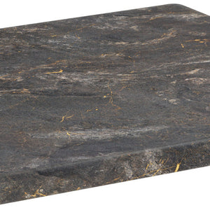 blat Topalit kwadratowy; 70x70 cm (DxS); czarny/złoto/marmurkowy; kwadrat