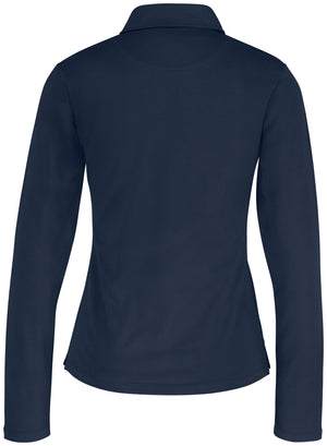 Poloshirt Damen Langarm Malme Regular Fit; Kleidergröße XL; granat