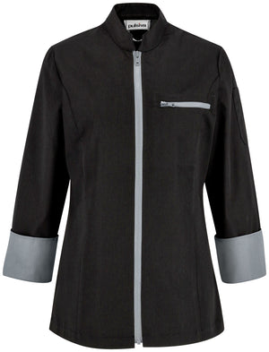 bluza kucharska damska Lorenzo; Kleidergröße 34; czarny