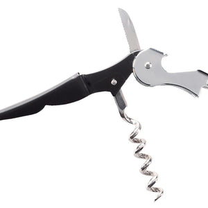 nóż kelnerski Basic; 12.2x1.3x3 cm (DxSxW); czarny/srebro; 2 sztuka / opakowanie