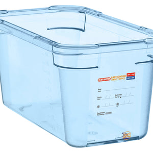 pojemnik na żywność GN 1/3 niebieski; Größe GN 1/3, 5400ml, 32.5x17.6x15 cm (DxSxG); niebieski