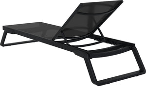 Sonnenliege Tropic; 210x72x31 cm (DxSxW); czarny