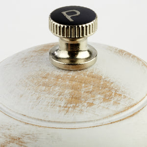 młynek do pieprzu PROFESSIONAL VINTAGE; 5.5x15 cm (ØxW); biały
