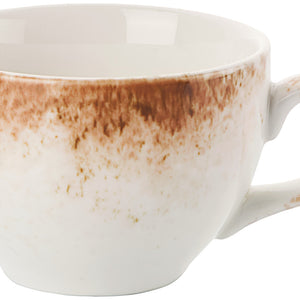 filiżanka do kawy Purior; 200ml, 8.5x6 cm (ØxW); biały/brązowy; okrągły; 6 sztuka / opakowanie