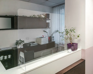 ścianka ochronna higieniczna Naro; 100x75 cm (SxW); transparentny