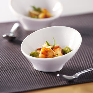 mini miseczki  Pise; 40ml, 8.8x5.2 cm (ØxW); biały; okrągły; 6 sztuka / opakowanie