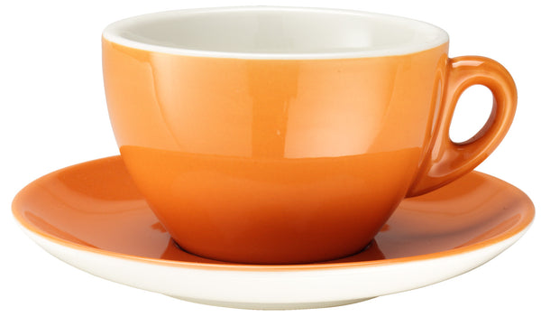 filiżanka do kawy Joy; 300ml, 10.5x6.7 cm (ØxW); pomarańczowy; okrągły; 6 sztuka / opakowanie
