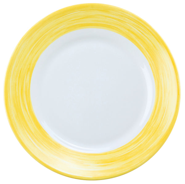 talerz płaski Brush; 19.5 cm (Ø); żółty; okrągły; 6 sztuka / opakowanie