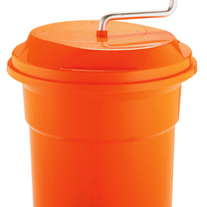 wirówka do sałaty; 12000ml, 34x33 cm (ØxW); pomarańczowy; okrągły