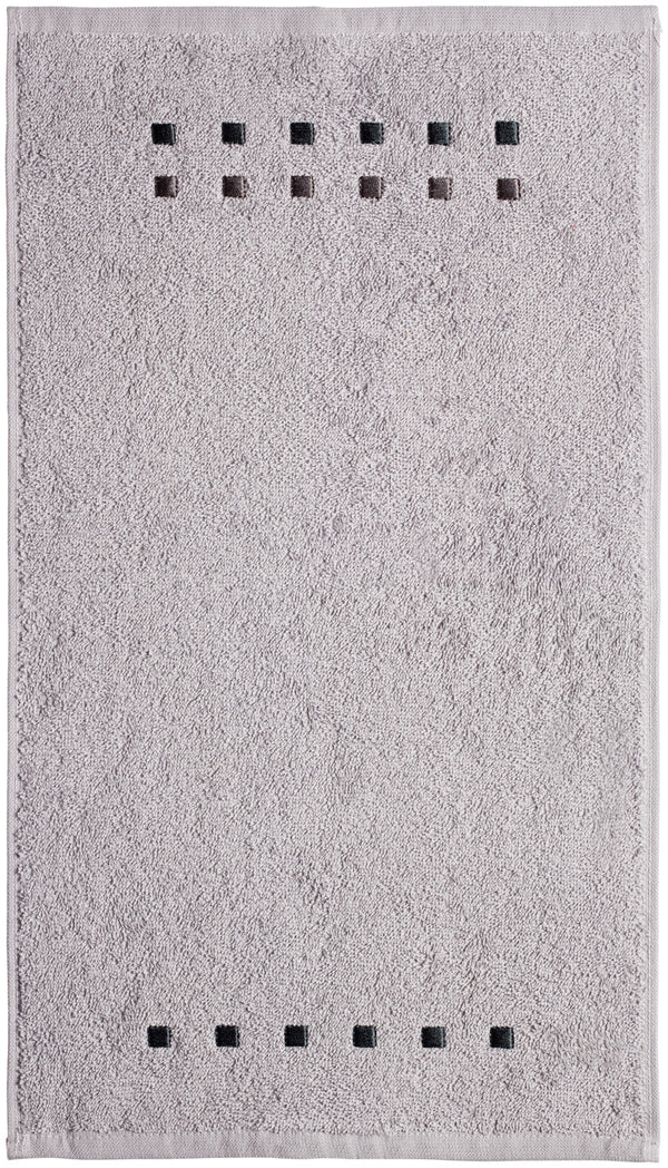 ręcznik gościnny Noblesse; 30x50 cm (SxD); srebro; 5 sztuka / opakowanie