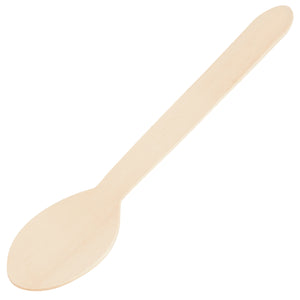 łyżka jednorazowa Betulla; 16 cm (D); brązowy; 100 sztuka / opakowanie