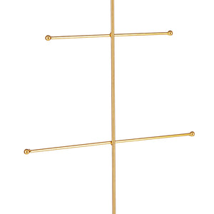 drewno metalowe Saya; 41.5x15x80.5 cm (SxGxW); złoto/brązowy