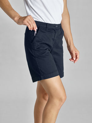 szorty damskie Chino; Kleidergröße 48; granat