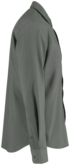 Hemd Langarm Porter Regular Fit; Kleidergröße 43/44; ciemny szary