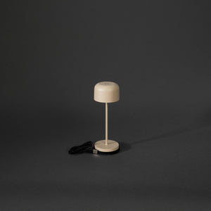 lampa stołowa LED Lille mini; 7.5x20 cm (ØxW); piasek