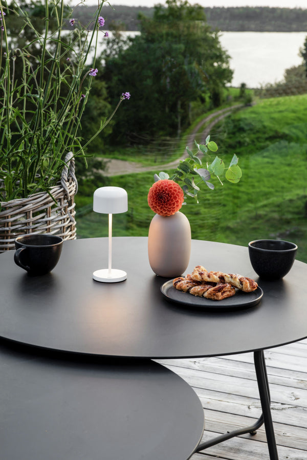 lampa stołowa LED Lille mini; 7.5x20 cm (ØxW); biały