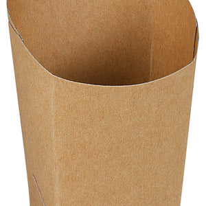 kubek na wrapy z barierą przeciwtłuszczową; 3.9x7.5x10 cm (DxSxW); brązowy; 50 sztuka / opakowanie