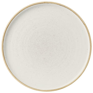 talerz okrągły Stonecast Barley White z podniesioną krawędzią; 21x2 cm (ØxW); biały/brązowy; okrągły; 6 sztuka / opakowanie