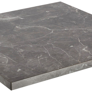 Tischplatte Esterno quadratisch; 68x68x3 cm (DxSxW); czarny/marmurkowy; kwadrat