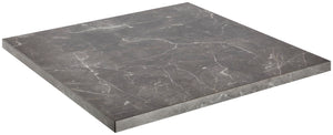 Tischplatte Esterno quadratisch; 68x68x3 cm (DxSxW); czarny/marmurkowy; kwadrat