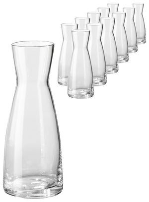 karafka Ypsilon ze znacznikiem pojemności; 300ml, 4.7x16.5 cm (ØxW); transparentny; okrągły; 0.25 l Füllstrich, 12 sztuka / opakowanie