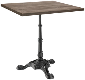 Tischsäule Vintage; 51x51x72 cm (SxDxW); czarny