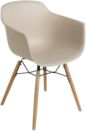 krzesło Emeo; 58x50x82.5 cm (SxGxW); siedzisko ecru