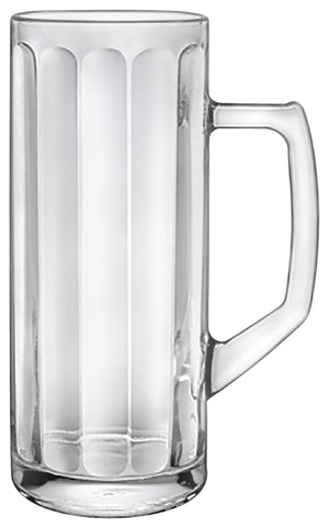 kufel do piwa Reno Ottica; 375ml, 6.7x16.4 cm (ØxW); transparentny; 0.3 l Füllstrich, 6 sztuka / opakowanie