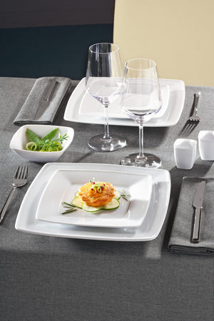 miska Melbourne kwadratowa; 1800ml, 22.5x22.5x8.2 cm (DxSxW); biały; kwadrat; 2 sztuka / opakowanie