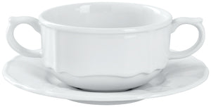 spodek do bulionówki / filiżanki do kawy Amely; 17 cm (Ø); biały; okrągły; 6 sztuka / opakowanie
