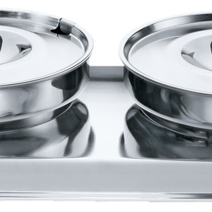 nakładka do podgrzewacza Duo; Größe GN 1/1, 8400ml, 55x32x35 cm (SxWxG); srebro