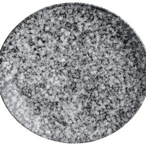talerz płaski Mamaro organiczny; 25.5x23x2.5 cm (DxSxW); czarny/biały; organiczny; 6 sztuka / opakowanie