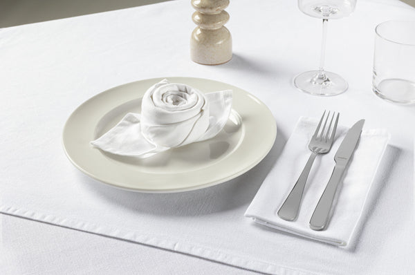 Serviette Aura; 40x40 cm (SxD); biały; 24 sztuka / opakowanie