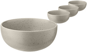 miska Ossora; 450ml, 15.5x6.5 cm (ØxW); beżowy; okrągły; 4 sztuka / opakowanie