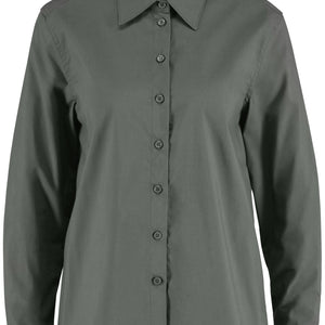 Bluse Langarm Olivia Comfort Fit; Kleidergröße 34; ciemny szary