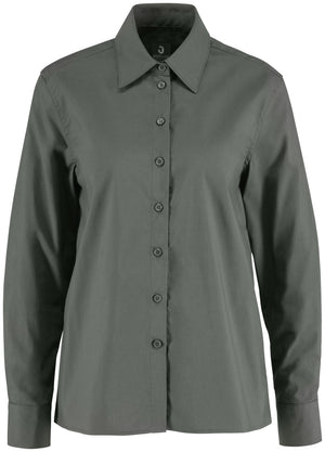 Bluse Langarm Olivia Comfort Fit; Kleidergröße 34; ciemny szary