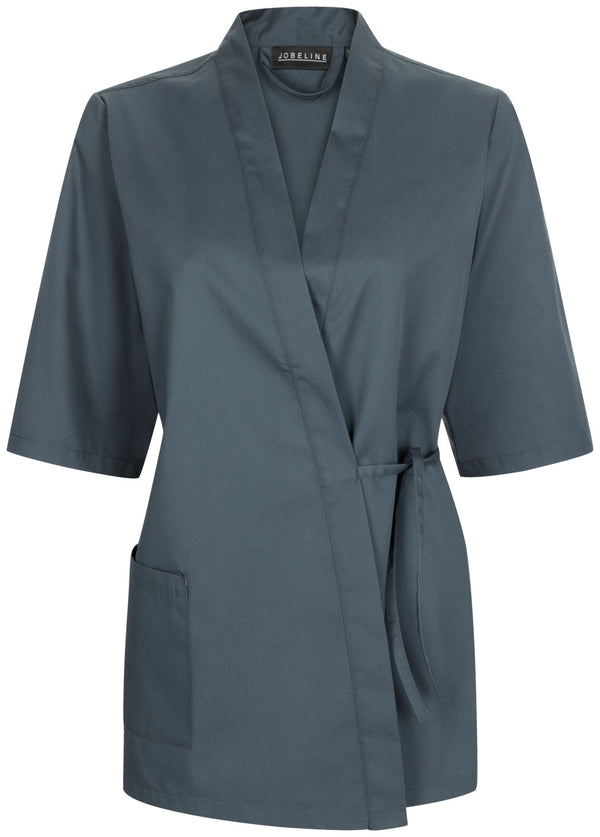 bluza kucharska damska Yuki; Kleidergröße 56; szaro-błękitny
