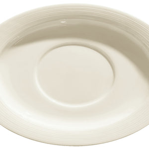 spodek do sosjerki Skyline; 23.5x16 cm (DxS); biel kremowa; owalny; 4 sztuka / opakowanie