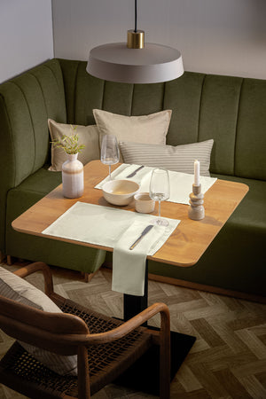 Serviette Ledana; 50x50 cm (SxD); naturalny; 6 sztuka / opakowanie