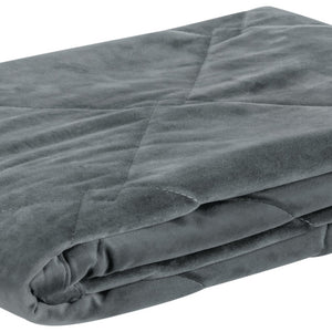 bieżnik łóżkowy Samara Diamond; 65x135 cm (SxD); ciemny szary; prostokątny