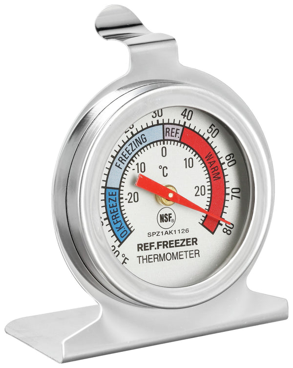 termometr lodówkowy; 6.1x3.5x7.25 cm (DxSxW); srebro