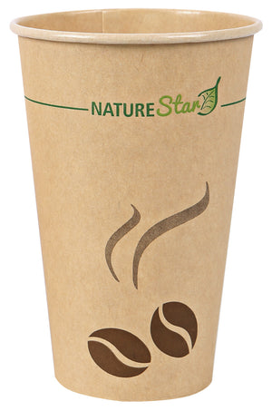 kubek Nature z papieru kraft FSC®; 300ml, 8x11.9 cm (ØxW); brązowy; 50 sztuka / opakowanie