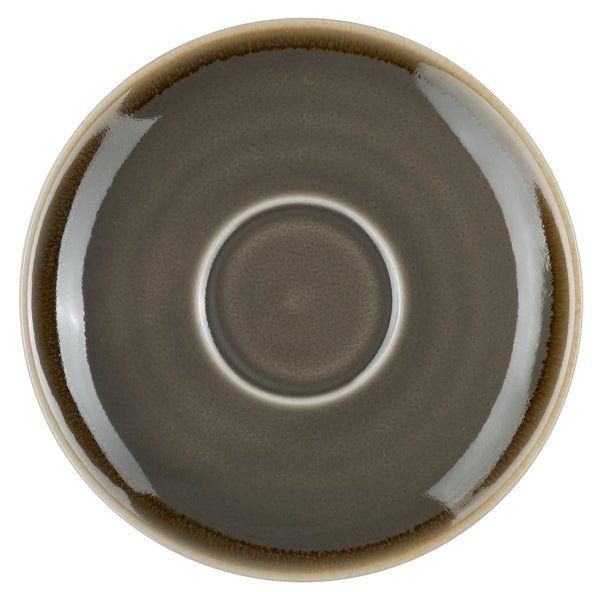 spodek do filiżanki do kawy Glaze; 14.2 cm (Ø); szary; okrągły; 6 sztuka / opakowanie