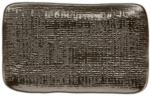 talerz Novulus ze strukturą; 27x16.5x1.8 cm (DxSxW); brązowy; prostokątny; 4 sztuka / opakowanie