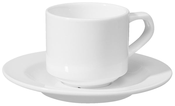 filiżanka do espresso Base; 100ml, 6x5.5 cm (ØxW); biały; okrągły; 6 sztuka / opakowanie