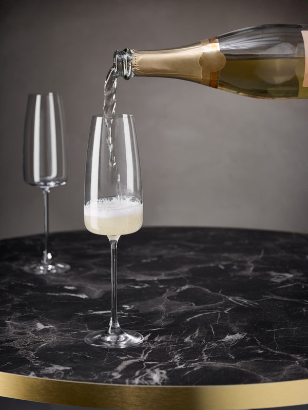 kieliszek do szampana Lotta ze znacznikiem pojemności; 340ml, 4.8x25 cm (ØxW); transparentny; 0.1 l Füllstrich, 6 sztuka / opakowanie