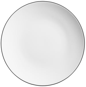 talerz płaski Bellino; 21 cm (Ø); biały/czarny; okrągły; 6 sztuka / opakowanie