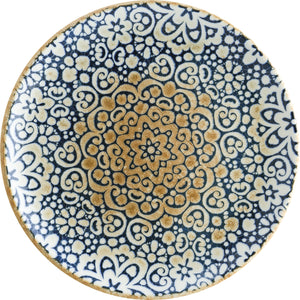 talerz płaski Alhambra; 21 cm (Ø); niebieski/biały/brązowy; okrągły; 12 sztuka / opakowanie