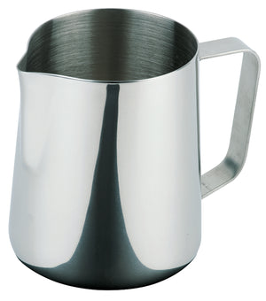 dzbanek na mleko; 600ml, 9x11.5 cm (ØxW); srebro; okrągły